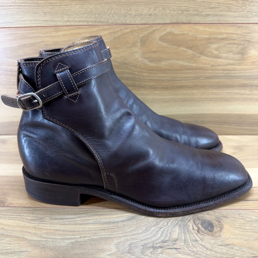 R.M. Williams Stockman Buckle Ankle boot Mens 10 D UK 9 G Brown Leather Engineer